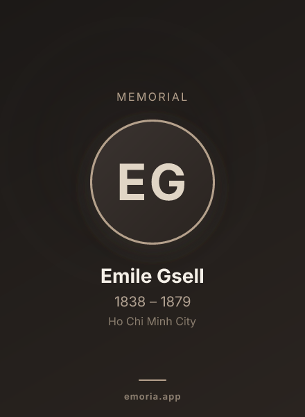 Memorial portrait of Emile Gsell