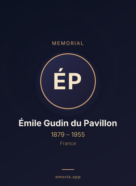 Memorial portrait of Émile Gudin du Pavillon
