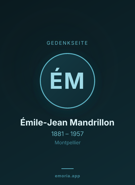 Gedenkportrait von Émile-Jean Mandrillon