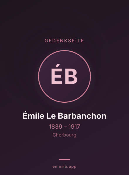 Gedenkportrait von Émile Le Barbanchon