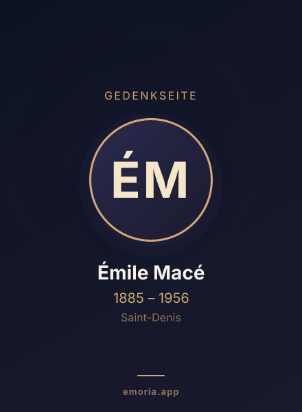 Gedenkportrait von Émile Macé