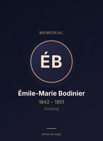 Memorial portrait of Émile-Marie Bodinier
