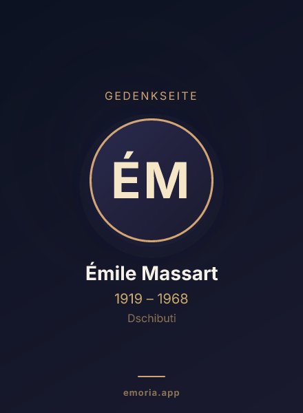 Gedenkportrait von Émile Massart