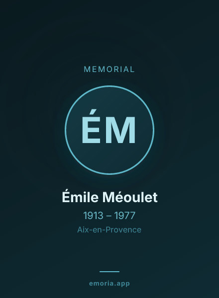 Memorial portrait of Émile Méoulet