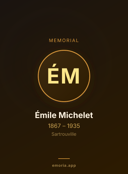 Memorial portrait of Émile Michelet