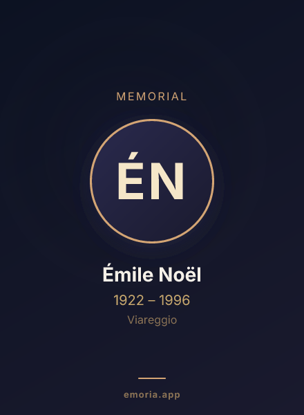 Memorial portrait of Émile Noël
