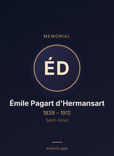 Memorial portrait of Émile Pagart d'Hermansart