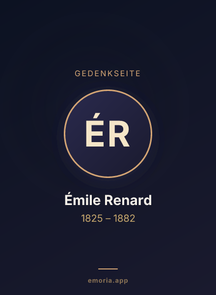 Gedenkportrait von Émile Renard