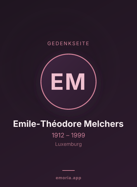 Gedenkportrait von Emile-Théodore Melchers