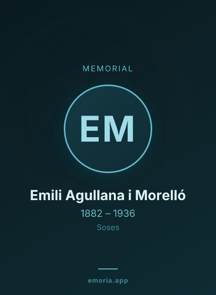 Memorial portrait of Emili Agullana i Morelló