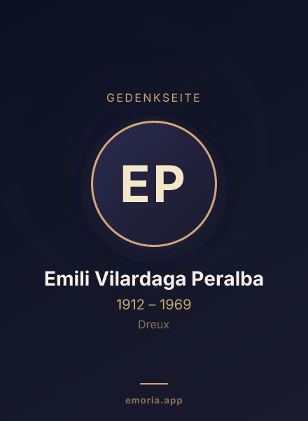 Gedenkportrait von Emili Vilardaga Peralba