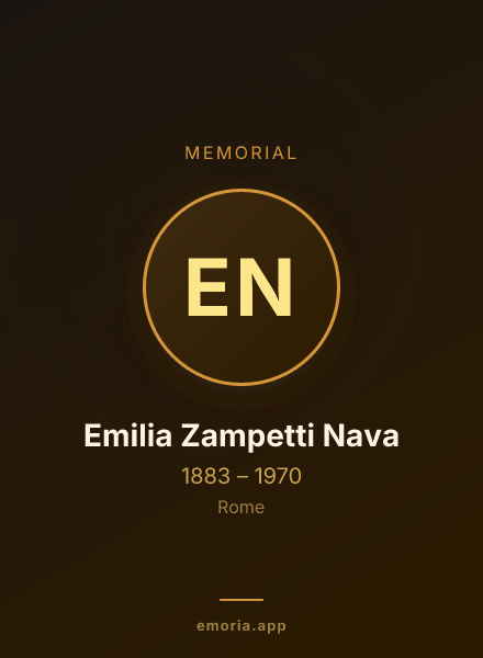 Memorial portrait of Emilia Zampetti Nava