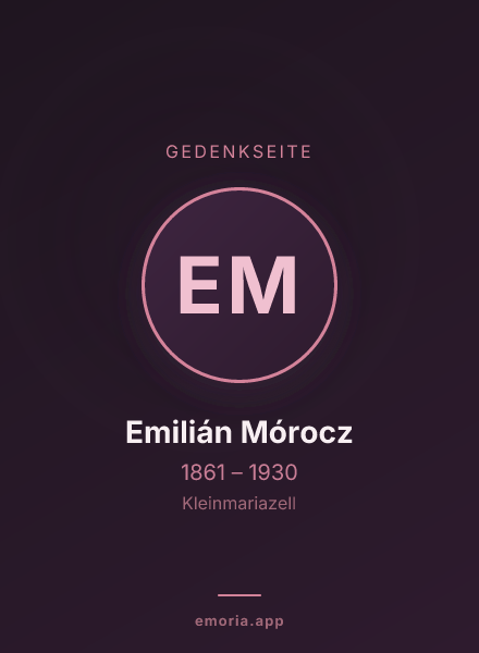 Gedenkportrait von Emilián Mórocz