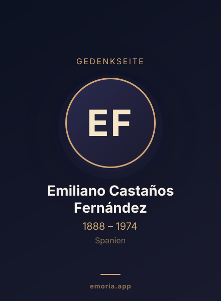 Gedenkportrait von Emiliano Castaños Fernández