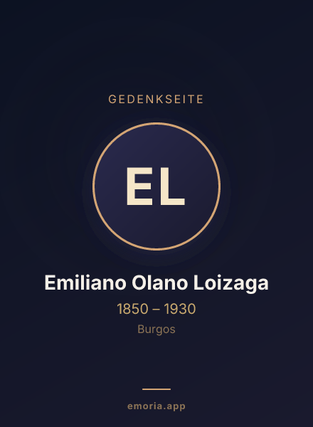 Gedenkportrait von Emiliano Olano Loizaga