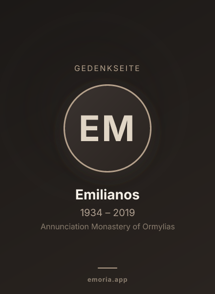 Gedenkportrait von Emilianos