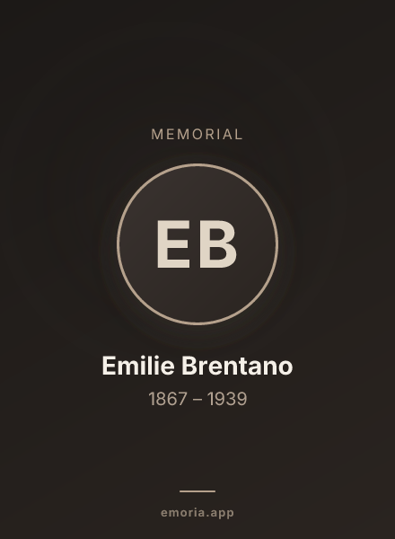 Memorial portrait of Emilie Brentano