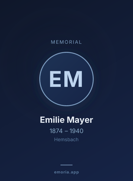 Memorial portrait of Emilie Mayer