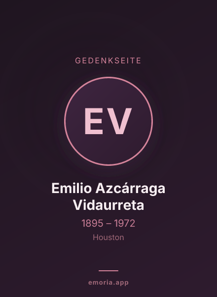 Gedenkportrait von Emilio Azcárraga Vidaurreta