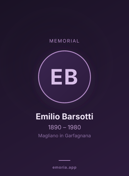 Memorial portrait of Emilio Barsotti