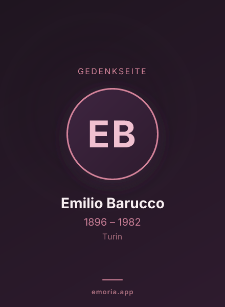 Gedenkportrait von Emilio Barucco