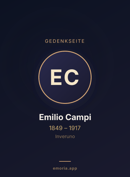 Gedenkportrait von Emilio Campi