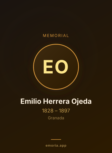 Memorial portrait of Emilio Herrera Ojeda