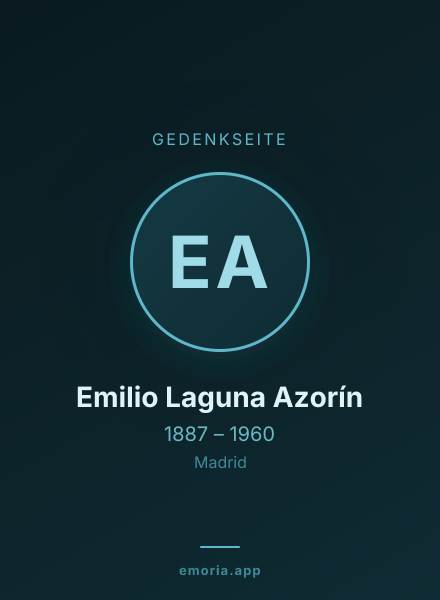 Gedenkportrait von Emilio Laguna Azorín