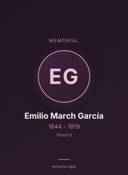 Memorial portrait of Emilio March García