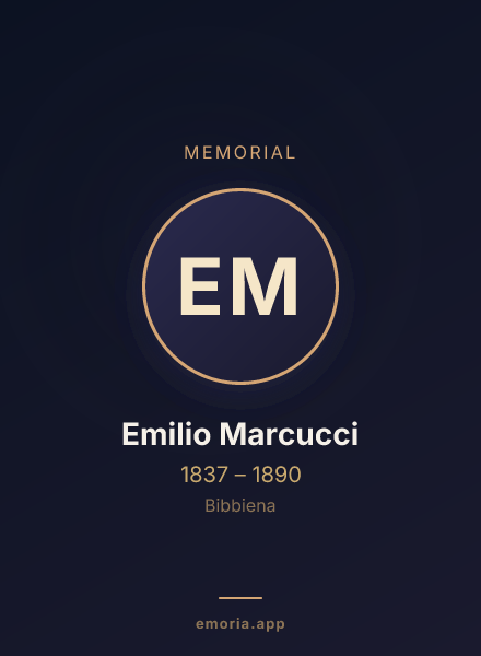 Memorial portrait of Emilio Marcucci