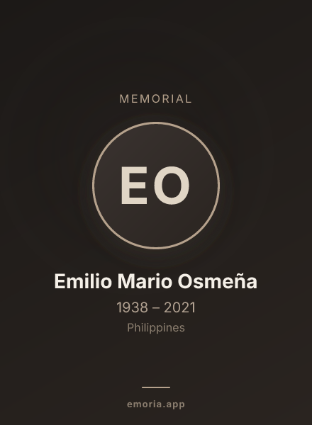 Memorial portrait of Emilio Mario Osmeña