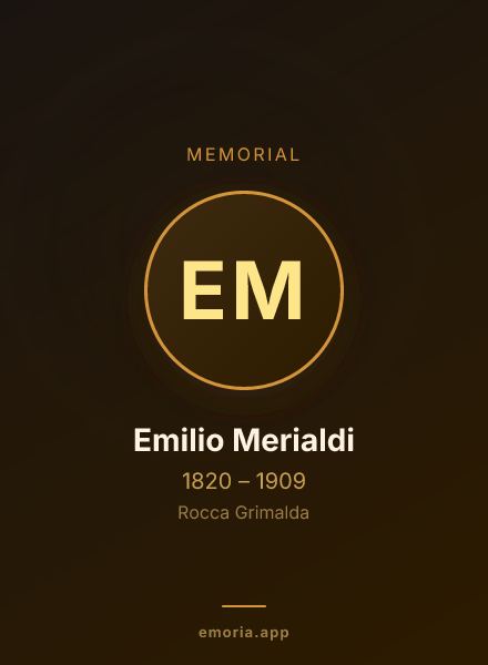 Memorial portrait of Emilio Merialdi
