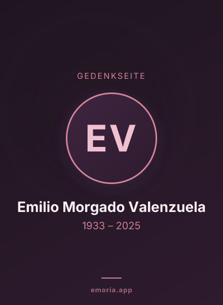 Gedenkportrait von Emilio Morgado Valenzuela