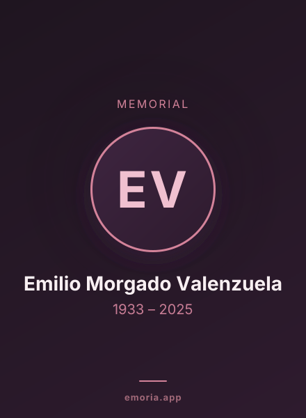 Memorial portrait of Emilio Morgado Valenzuela