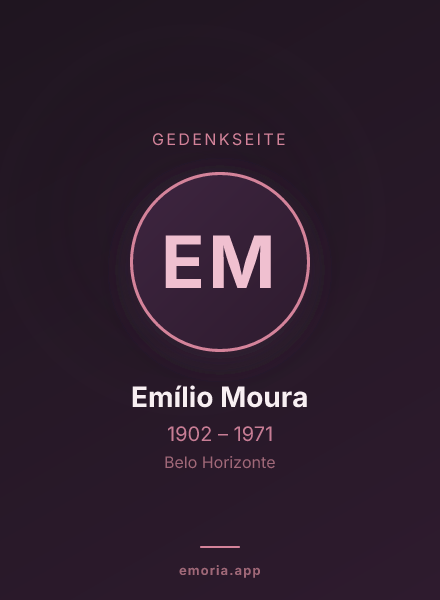 Gedenkportrait von Emílio Moura