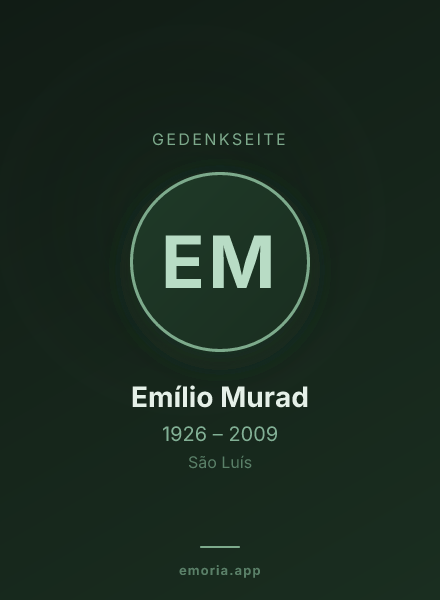 Gedenkportrait von Emílio Murad