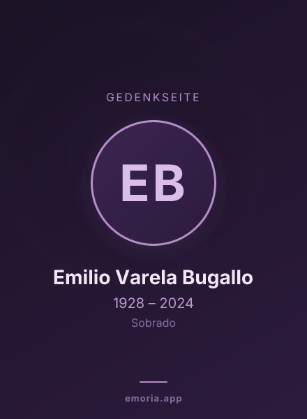 Gedenkportrait von Emilio Varela Bugallo