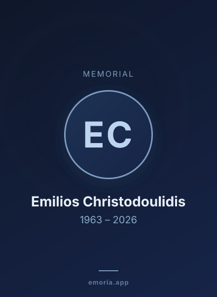 Memorial portrait of Emilios Christodoulidis