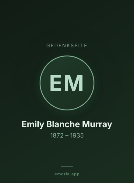 Gedenkportrait von Emily Blanche Murray