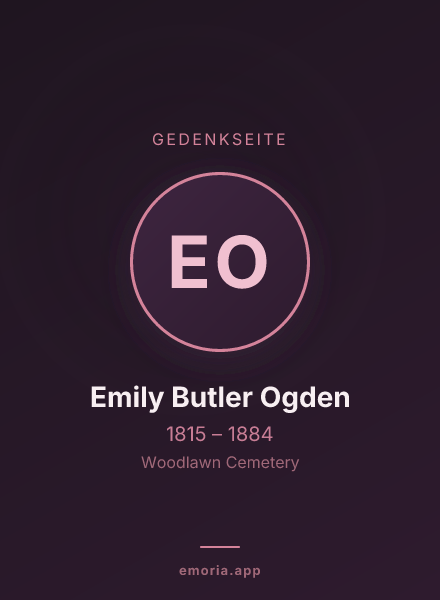 Gedenkportrait von Emily Butler Ogden