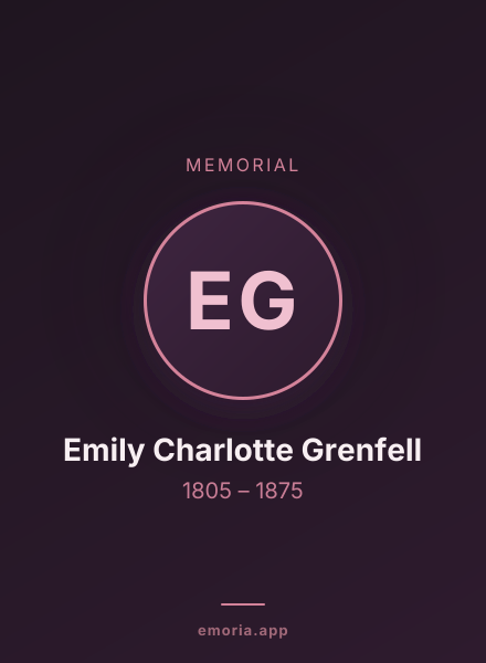 Memorial portrait of Emily Charlotte Grenfell