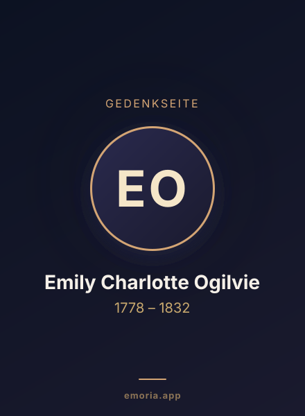 Gedenkportrait von Emily Charlotte Ogilvie