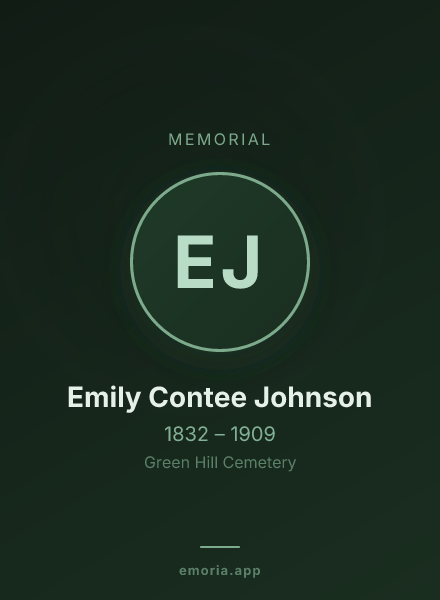 Memorial portrait of Emily Contee Johnson