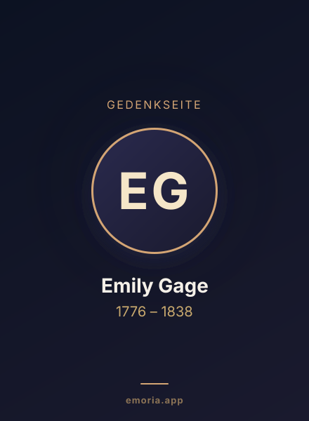 Gedenkportrait von Emily Gage