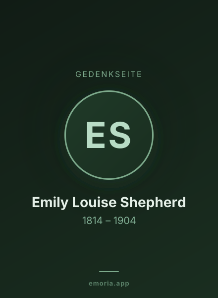 Gedenkportrait von Emily Louise Shepherd