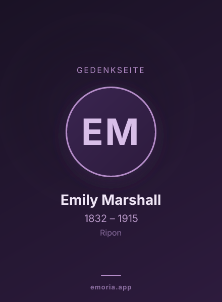 Gedenkportrait von Emily Marshall