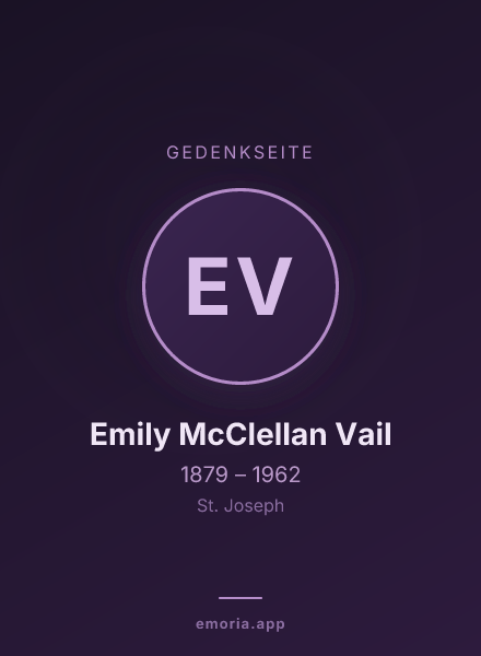 Gedenkportrait von Emily McClellan Vail