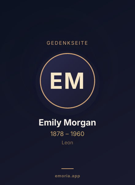 Gedenkportrait von Emily Morgan