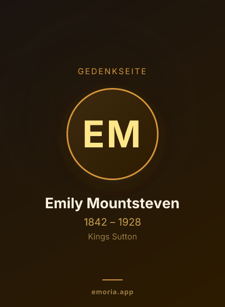 Gedenkportrait von Emily Mountsteven