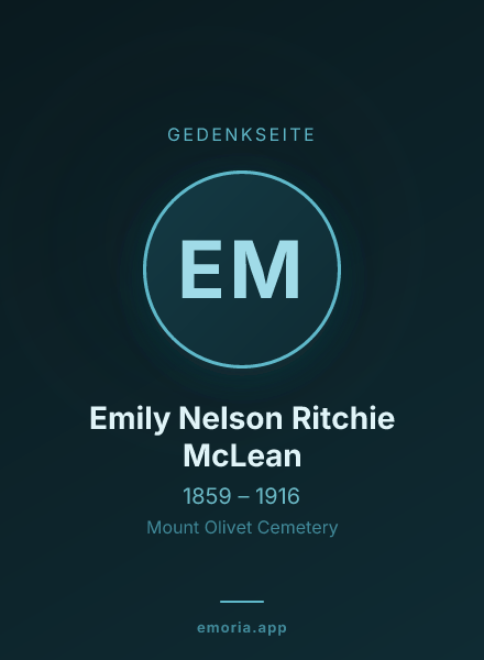 Gedenkportrait von Emily Nelson Ritchie McLean